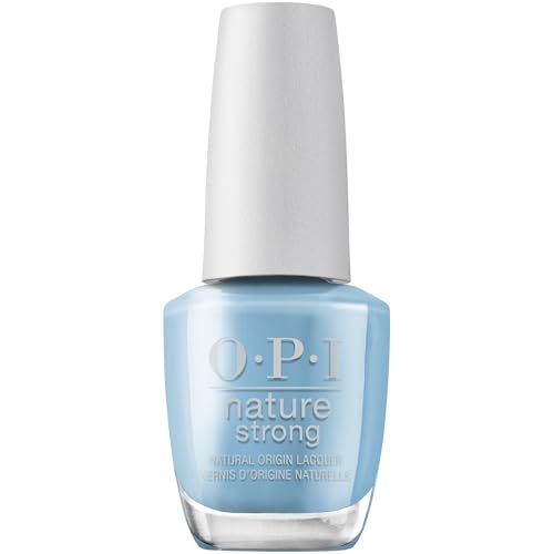 OPI Nature Strong Nail Polish Quick Dry Vegan Nail Varnish with Long-Lasting Results, Made with Natural Ingredients, Big Bluetiful Planet 15ml