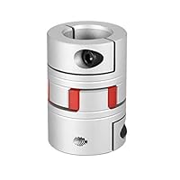 sourcing map Wellenkupplung 25mm bis 25mm Bohrung L65xD45 Flexibles Kupplungsgelenk für Servo-Schrittmotor