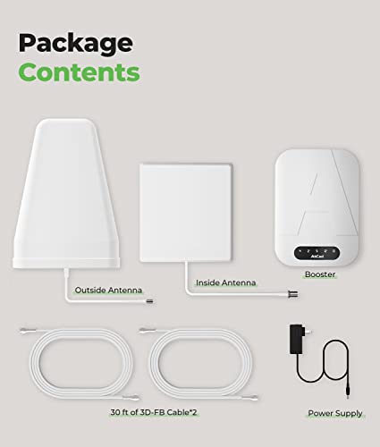 Image of Cell Phone Booster for Home, Band 12 /17 /13 /5 /2 /25 /4, Supports All U.S. Carriers, Coverage Up to 5000 sq.ft, FCC Approved Cell Phone Signal Booster