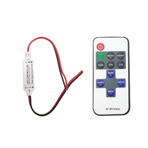 Interrupteur de commande DC 5V-24V variateur contrôleur LED 11 touches compact