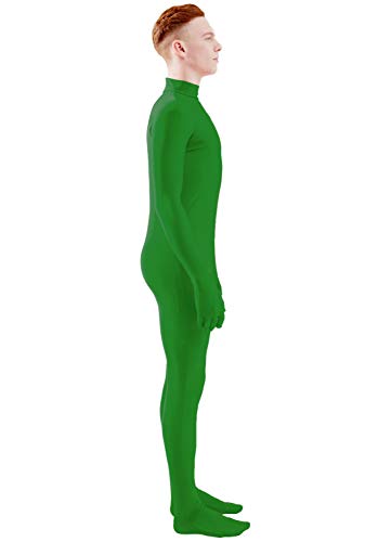 Image of Ensnovo Mens Mock Neck Full Body Unitard Spandex Zentai Suits Costumes