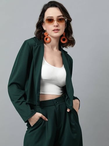 Image of KOTTY Women's Solid Single Breasted Casual Blazer
