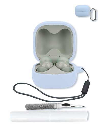 Sony LinkBuds For True Wireless �m�C�Y�L�����Z�����O �C���z�� �w�b�h�z�� (�^��:WFLS910NW)�A�\�t�g�v���e�N�V�����ABOVUGAC �V���R�[���P�[�X�J�o�[ �L�[�`�F�[��&�N���[�j���O�L�b�g&�X�g���b�v�t��-�X�J�C