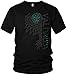 North - Valhalla Rabe - Vegvisir - Wikinger Walhalla nordischer Kompass - Vikings Raven - Herren T-Shirt Geschenk für Männer, Größe:XL, Farbe:Schwarz/Petrol