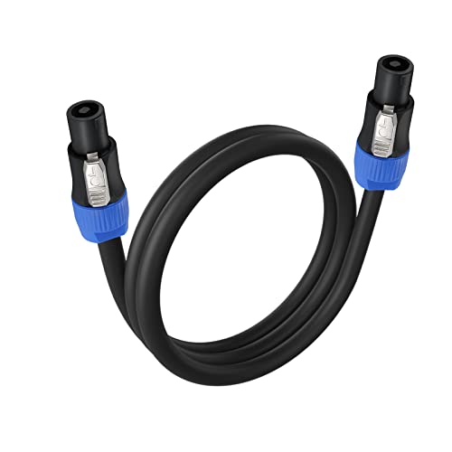 EBXYA Speaker Cable 12 Gauge(AWG) 3 Feet - Premium Speakon Audio Cable with NL4FX Connector - 2 Conductor