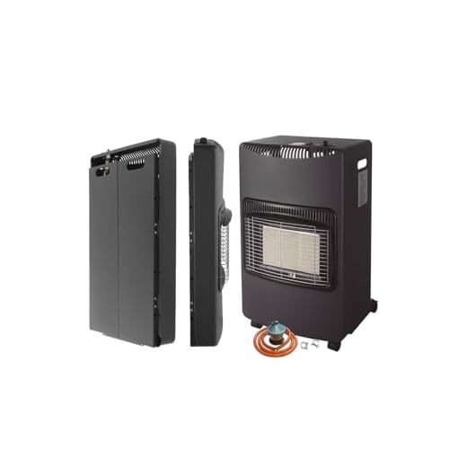 Estufa de gas butano o propano por Infrarrojos plegable 4200W, estufa cerámica de gas bajo consumo y pequeña.