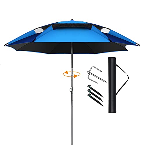 Parasols Umbrellas a prueba de agua para un paraguero para pescar, acampar, barbacoa, playa, jardín al aire libre, protección de sombra solar de 360 ​​°, refugio de sol, copa de paraguas al aire