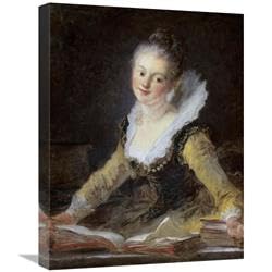 22 in. A Study Art Print - Jean Honore Fragonard
