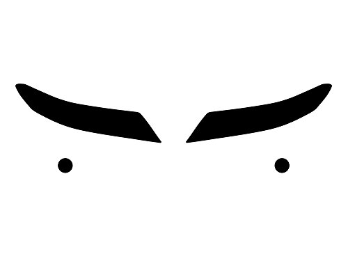 Rvinyl Headlight Tint Covers Compatible with Honda Accord 2013-2016 (Coupe) - Blackout Smoke