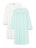 Herbst/Winter 2020 Triumph Damen Timeless Cotton NDK 2-PACK Nachthemd, SILK WHITE, 36/38