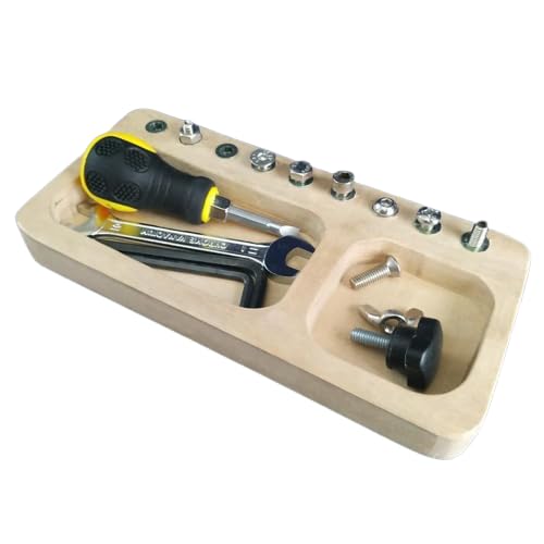 Endow Toys Wooden Montessori Screwboard Toy | Screwdriver Activities | Wooden Montessori Toys for 4-Year-Old Kids and Toddlers | Fine Motor Skills | STEM Learning | Made in India | Eco-Friendly (B0D7SGMG5F) Amazon Price History, Amazon Price Tracker
