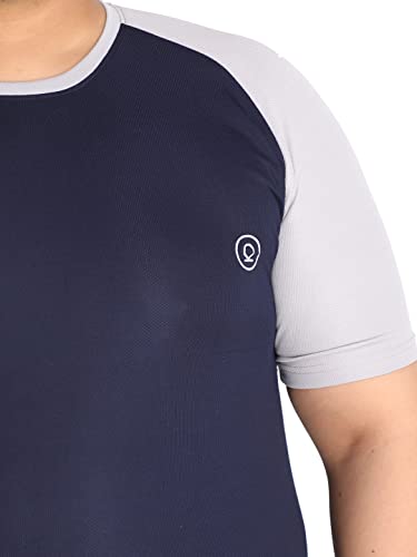 Image of CHKOKKO Men's Polyester Regular Fit Solid Sports T-Shirt