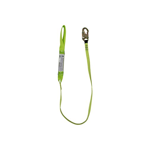 SafeWaze FS560-AF-SE Energy Absorbing Lanyard, Arc Flash Webbing, Snap Hook & Soft Eye, 6'