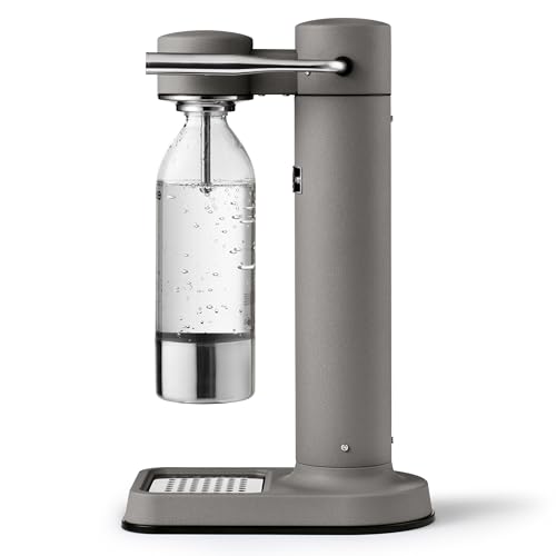 Image of Aarke Carbonator 3 - Premium Sparkling Water Maker, Matte Grey | Stainless steel, Cordless soda maker for home, Carbonated water machine, BPA-free PET bottle included