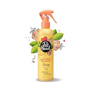 Spray Pailleté d'Anniversaire pour Chien Pet Head | Parfum Barbe à Papa (Occasion Comme Neuf)