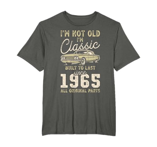 Geboren 1965, 60. Geburtstag, Oldtimer T-Shirt