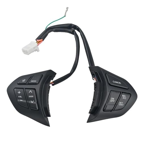 Bouton Régulateur Vitesse Rétro-éclairé Rouge de Volant pour Suzuki Grand Vitara II 2007-2013 Noir