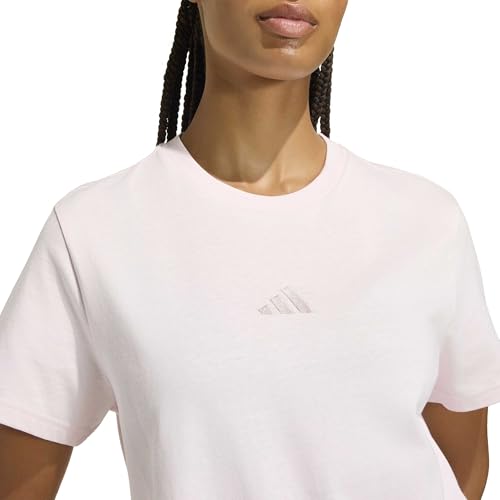 T-shirt graphique Adidas ample femme pour masquer les complexes avec style - 4