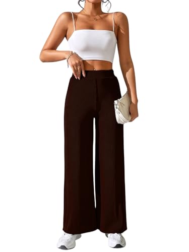 Image of GRECIILOOKS Women's Parachute Cargo Pants - High Waist Flared Korean Trousers| Trendy Casual Wear for Daily & Travel Use (Available in Plus Size)