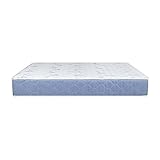 Colchão Casal Queen Sleep Max Espuma D45 158x198x25cm Branco/Azul - Castor glide