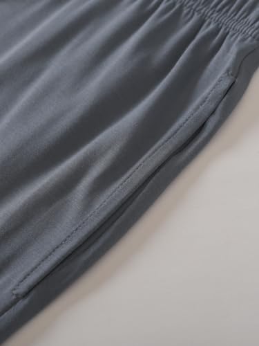 Latuza Men's Bamboo Viscose Capri Pajama Jogger Pants with Pockets4