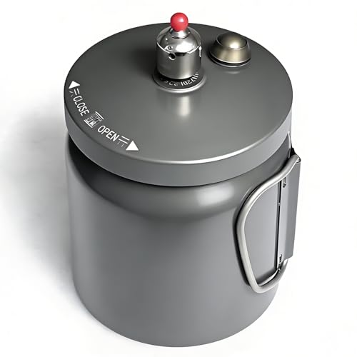 Olla a presión de aluminio 580-1015 ML portátil ligera