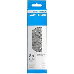 Cadena Cementada Para Bicicleta Shimano 6/7/8V.116 ESL.HG-40 C/QLINK Cadenas, Unisex Adulto, Multicolor, Talla Única