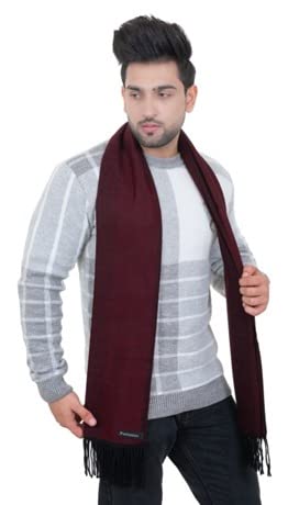 Bufanda AMOLDO de lana acrílica a cuadros stola casual unisex para invierno 2