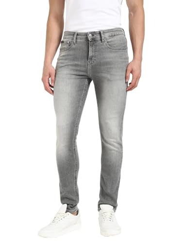 Calvin Klein Men’s Skinny Fit Jeans, Grey (Denim Grey), 34W/33L