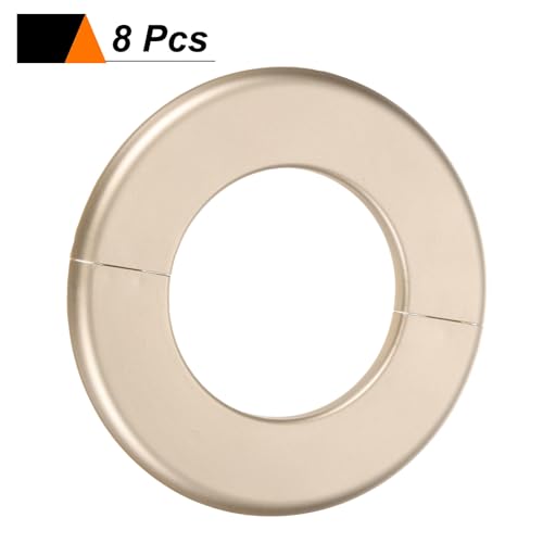 Placas autoadhesivas de plástico ABS con brida dividida 78mm para decoración de tubería de agua 4