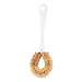 TOVINANNA Household Coconut Fibre Pot Brush Long Handle Dish for Easy Scrubbing Portable Design for Kitchen Use and for All Utensils White
