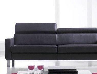 Moebelhome Ecksofa Bari mit Schlaffunktion | Aus Echtleider in Rot - Bari Moebelhome Ecksofa Bari mit Schlaffunktion | Aus Echtleider in Rot