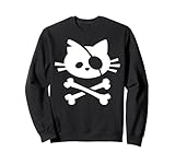 maglietta con teschio e ossa incrociate con bandiera pirata jolly roger felpa