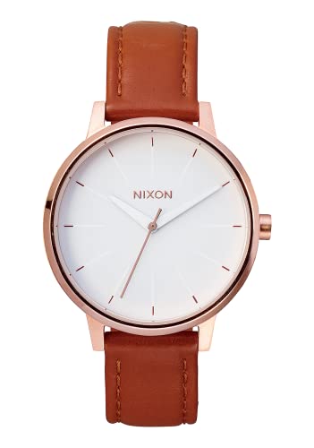 Nixon Kensington Reloj De Acero Inoxidable Para Mujer Con Correa De Cuero Nixon Kensington Reloj De Acero Inoxidable Para Mujer Con Correa De Cuero
