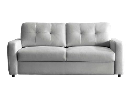 Proconfort Canapé Convertible Louis, Canapé-lit Rapido, Gris, 2 Places