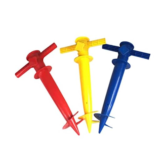 Garneck Umbrella Beach Beach Umbrella Sand Anchor 2 Piezas Sombrilla de Playa para Ca?a de Sun Playa Jardín Patio (Azar) Beach Umbrella Anchor Umbrella Sand Holder