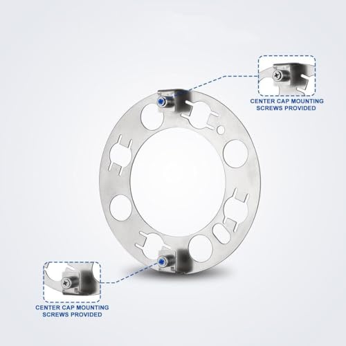Image of 4pcs 16inch Polished Stainless Steel Dually Wheel Simulators for 1974-2000 Chevry GMC 3500&74-98 Ford F350&08-21 Ford E350 /E450 Van&74-99 Dodge Ram 3500,8 Lug 4 Hand Holes Hubcaps