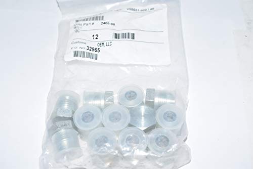Image of Brennan 2408-08 Steel JIC Flared Tube Fitting, Plug, 1 /2 inch