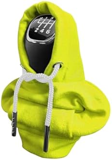 Kutyun Gear Shift Hoodie, Universal Car Shift Knob Cover, Automotive Interior Cute Gadgets, Car Accessories and Decorations Mini Hoodie for Car Shifter