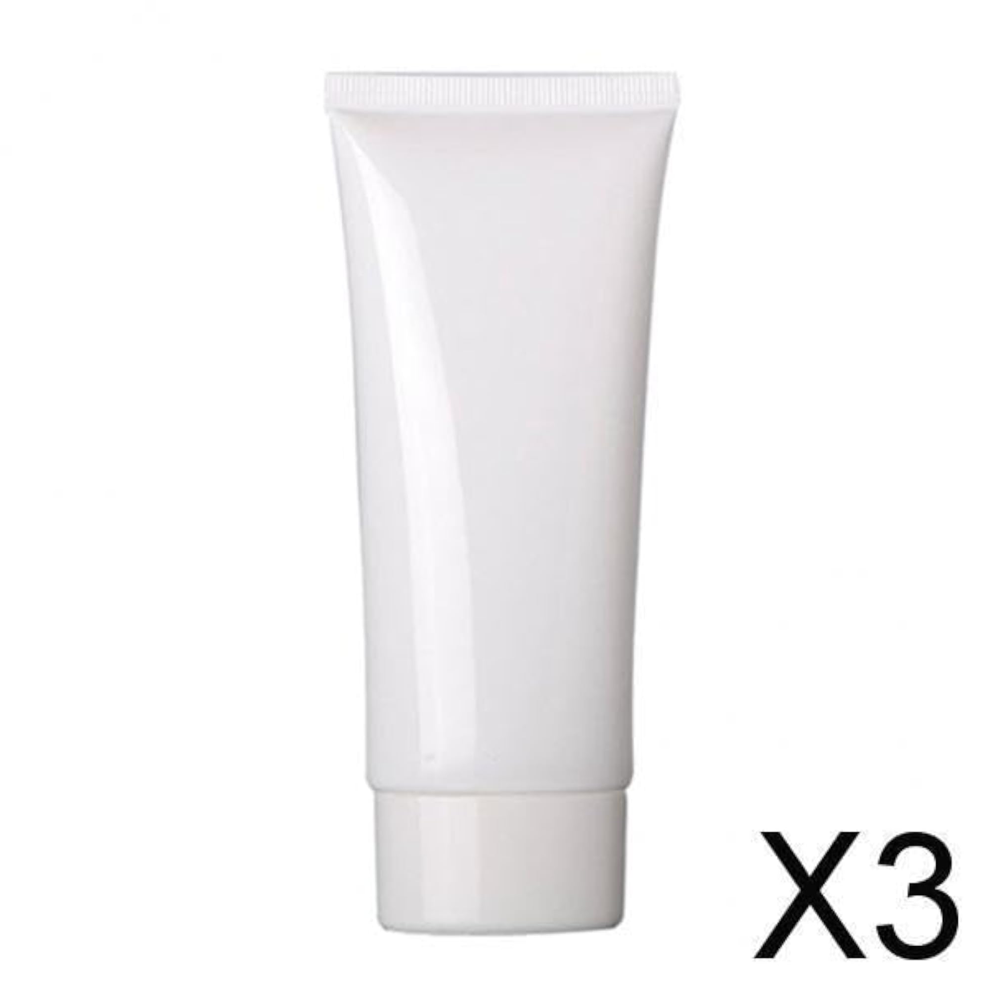 3x PVC Squeeze Tubes Travel Hand Cream Storage Bottles