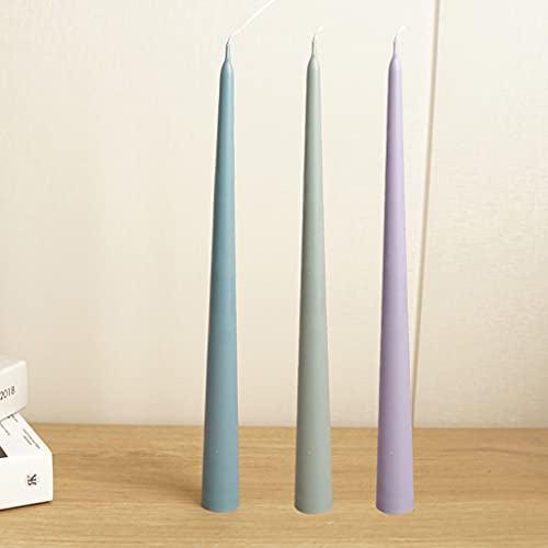 JIUYECAO Großer und kleiner Kopf, lange Stange, Kerzenform, Kunststoff, lange Stange, einfache Form für Kerzen… – Bild 5
