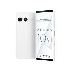 Sony Xperia 10 VII - 6,1" 19,5:9 OLED mit 120 Hz, Lange Akkulaufzeit - 5.000 mAh Akku, DREI Brennweiten, 3,5mm Audio, Android 15, IP65/68, Dual SIM hybrid, weiß