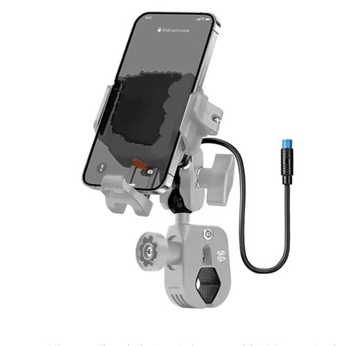 Support de téléphone moto pour les longs trajets routiers avec système de charge rapide USB-C