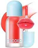 TOCOBO Juicy Berry Plumping Lip Oil 15 Coral Soda – Korean Vegan Hydrating Lip Oil with Plant Oils for High Shine Gloss - Non Sticky Formula for All Skin Tones, 0.12 fl.oz.
