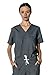Members Only Bari Single Chest Pocket, Scrub Top for Women (Graphite, Small)