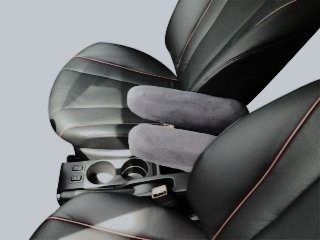 Auto Armrest Covers- Compatible with The Chevy Express 2000-2015 Auto Fold Down Armrest Covers for Front Bucket Seats -Fleece Fabric-1 Pair (L) This Cover is not Sold or Created by General Motors Co.