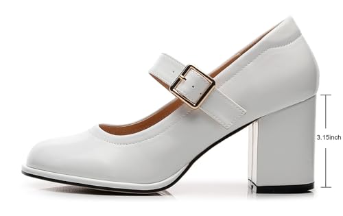 Image of VenusCelia Women's Mary Jane Pump Heeled Shoe