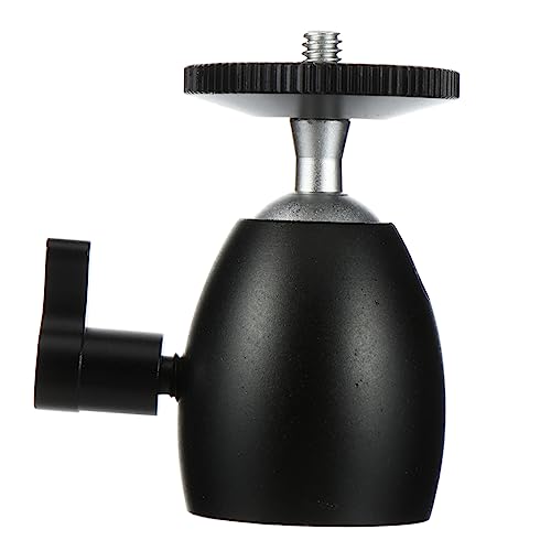 Yardenfun 2pcs Ptz Bracket Camera Mount Adapter Camera Ball Head Camera Head Camera Screw Panoramic Head DSLR Camera Accessories Digital Camcorder Dogital Camera Tripod Black Aluminum Alloy
