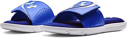 Under Armour Men's Ignite VI Slide Sandal, (402) Versa Blue/Bauhaus Blue/White, 18 | Image 4