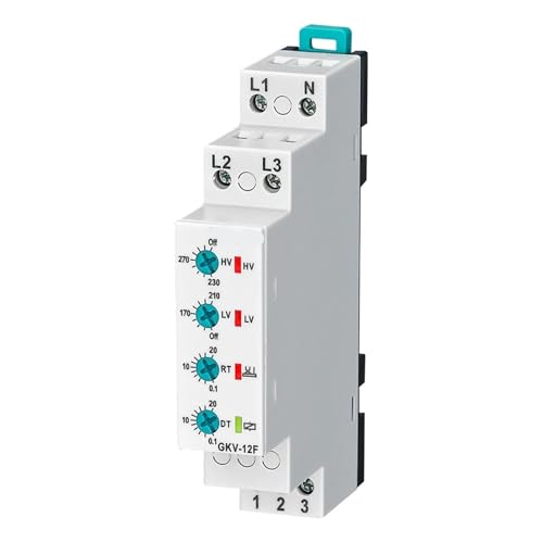 Relais de séquence de phases GKV-12F anti surtension triphasé 380V - 2